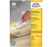Avery-zweckform l4736rev 100 etichette 45.7 x 21.2 mm carta bianco 4800 pz