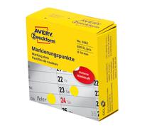Avery Zweckform Etikett 10 mm Marker Point Ye, 800St Yellow
