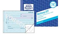 Avery Zweckform 321 Receipt Inclusive of VAT, DIN A6, fälschungssicher, 2 x 50 S