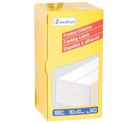 Avery Zweckform Franking Labels 163x43 mm 1000 Labels White