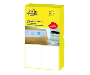 Avery Zweckform Franking Labels 163x43 mm 500 Labels White 50 Labels