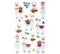 Avery Zweckform Glitter Sticker Lama 16 Stickers (Self-Adhesive Colourful Childr