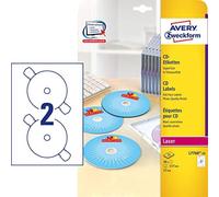 Avery-Zweckform Glossy CD/DVD Label - Colour Laser - L7760 - NUOVO