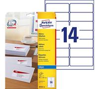 Avery Zweckform J8163-25 Address Labels for DIN Long Envelopes 99.1 x 38.1 mm 25