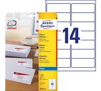 Avery Zweckform J8163-25 Address Labels for DIN Long Envelopes 99.1 x 38.1 mm 25