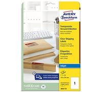 Avery Zweckform J8567-25 Shipping Labels 210 x 297 mm 25 Pack of 25 Labels Trans
