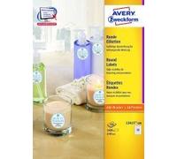 Avery Zweckform© L3415-100 - Etichette in formato speciale, 40 mm, 100 fogli per un totale di 2400 etichette, colore: Bianco