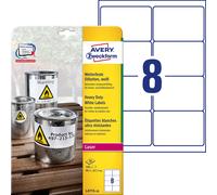 AVERY Zweckform L4715-20 Weatherproof Film Labels (160 Adhesive Labels, 99.1 x 6