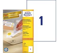 Avery Zweckform L4730REV-25 Universal Labels 100 Labels 100 Etiketten, 210 x 297