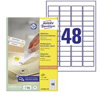 Avery-Zweckform L4736REV-100 Etichetta universale 45.7 x 21.2 mm Carta Bianco