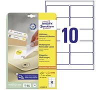 Avery-Zweckform L4744REV-25 Etichetta universale 96 x 50.8 mm Carta Bianco 300