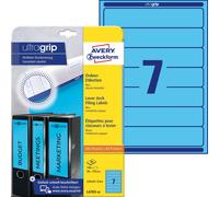 Avery Zweckform L4763 Folder Labels A4 - Spine Labels - 192 x 38 mm 20 Sheets Bl