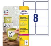 Avery Zweckform L4776REV-20 - Etichette impermeabili, 99,1 x 67,7 mm, 20 fogli p