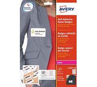 AVZ L4786-20 - Etichette per nomi, seta in acetato, 88,9 x 31 mm, 200 pezzi, bo