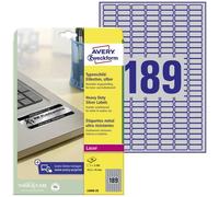 Avery-Zweckform L6008-20 Etichetta per cartellini e targhette 25.4 x 10 mm Pel