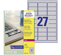 Avery-Zweckform L6011-100 Etichetta per cartellini e targhette 63.5 x 29.6 mm