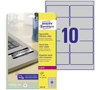 Avery-Zweckform L6012-20 Etichetta per cartellini e targhette 96 x 50.8 mm Pel