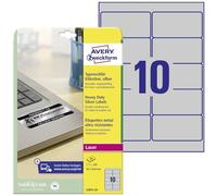 AVZ L6012-20 - Etichette per piastre, impermeabili, 96 x 50,8 mm, 200 pezzi, ar