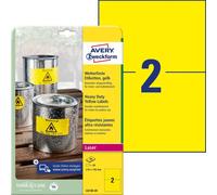 Avery-Zweckform L6130-20 210 x 148 mm Pellicola in poliestere Giallo 40 pz.