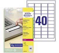 Avery-Zweckform L6145-20 Etichetta antimanomissione 45.7 x 25.4 mm Pellicola i