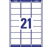 Avery Zweckform, L7160-100, 100 fogli, Etichette indirizzi per buste formato C6, 63,5 x 38,1 mm