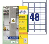 Avery-Zweckform L7873-20 45.7 x 21.2 mm Carta Bianco 960 pz. Permanente, A