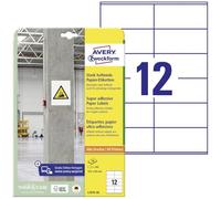Avery zweckform l7875-20 etichette 105 x 48 mm carta bianco 240 pz permanente