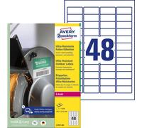 Avery-Zweckform L7911-40 45.7 x 21.1 mm Pellicola in polietilene Bianco 1920