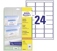 Avery-Zweckform L7970-25 Etichetta per congelatore 63.5 x 33.9 mm Carta Bianco