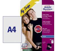 AVZ MD1003 - Pellicole di trasferimento per tessuti colorati, 210 x 297 mm, 4