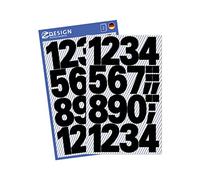 Avery Zweckform Numeri Lettering Univers Bold 71pt nero poliestere autoadesivo 2 fogli 28Etik.