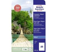 AVZ 2559-20 - Carta fotografica DIN A4 Inkjet, 250 g/m², 20 fogli, opaca