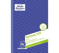 Avery Zweckform Punched 1230 Rechnung, DIN A5, 100 Blatt, weiß