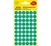 Avery Zweckform, punti autoadesivi per marcatura, diametro 12 mm verde