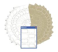 AVERY Zweckform Set di adesivi natalizi 204 pezzi (52 x 33 mm, adesivi natalizi decorativi, regali, biglietti, adesivi del prodotto in bianco e carta kraft scrivibili a mano) Art. 51052