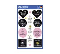 Avery Zweckform Sticker 76 X 120 mm 1BG, motivo: Compleanno, 17 Pezzi