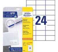 Avery Zweckform Universal Labels 70 x 37 mm for All A4 Printing White white 600
