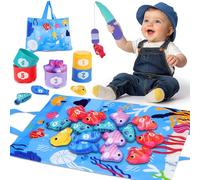 Avesa Montessori, giocattolo per bambini a partire da 1 2 anni, giocattolo per bambini per 6 - 12 12 - 18 mesi, giochi educativi per pesci classificare le abilità motorie, regalo di compleanno per