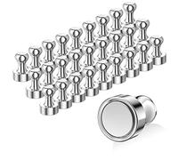 Avesteir 28 Pezzi Magneti Neodimio 12 x 16mm, Magnete Potente con Custodia, Magneti Piccoli, Magneti a Cono, Multiuso Calamite per Lavagna Magnetica, Frigoriferi, Spartiti, Artigianato, Mappe