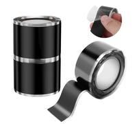 Avesteir 3 Rotoli Nastro Isolante Nero, 1.5m × 25mm Isolante Nastro Impermeabile Adesivo, Nastro Autoagglomerante Impermeabile Silicone Adesivo per Riparazioni E Sigillamenti Tubi Cavi Connessioni