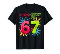 Avevo 6 Anni Ora Ho 7 Anni 67 Meme 7 Anni Birthday Kids Maglietta