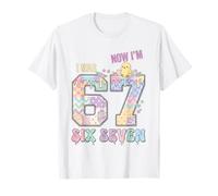 Avevo 6 Anni Ora Sono 7 Birthday Easter Day Boys Kids 67 Meme Maglietta