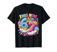 Avevo 6 Anni Ora Sono 7 Drip Six Seven 7th Birthday Ice Cream Drip Maglietta