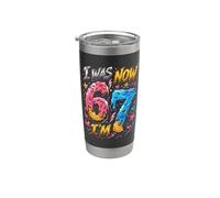 Avevo 6 anni ora sono 7 Six Seven Drippin' Ice Cream 7th Birthday Bicchiere termico in acciaio inox doppia parete