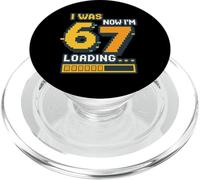 Avevo 6 Ora Ho 7 Maglietta Gamer Meme Pixel Retro PopSockets PopGrip per MagSafe