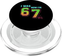 Avevo 6 Ora Ho 7 Maglietta Gamer Meme Pixel Retro PopSockets PopGrip per MagSafe