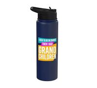 Avevo il comando e poi avevo i nipoti e i nonni Stainless Steel Insulated Water Bottle