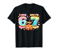 Avevo Sei Anni Ora Sono Sette 6 7 Capibara 67 Meme 7th Bday Kids Maglietta