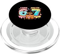 Avevo sei anni ora sono sette 6 7 Capibara 67 Meme 7th Bday Kids PopSockets PopGrip per MagSafe