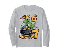 Avevo Sei Anni Ora Sono Sette Dinosauri 67 Meme 7th Birthday Boys Maglia a Manica